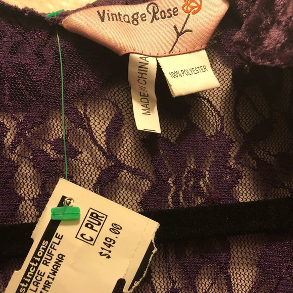 BOHO Hippie Floral Lace Cover Cape Caftan Gothic - Picture 4 of 8